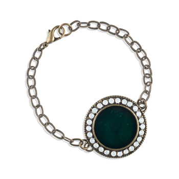 Byzance : bracelet vert