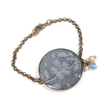 Fleur Bleue : Bracelet large version
